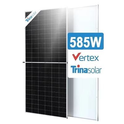 182mmx182mm セルサイズ 565-585W トリーナ ソーラー モノ結晶モジュール TSM-DE19R Vertex