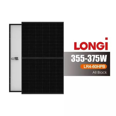 LONGi Hi-MO 4m LR4-60HPB 355-375M M6 9BB ハーフセルブラックフレーム ソーラーパネル 9BB テクノロジー