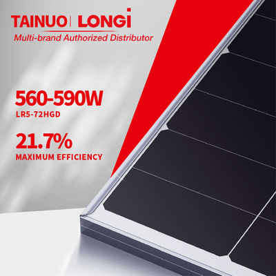 182mm ハーフカットセル ロンジ ソーラー PERC 双面型 PV ソーラー パネル 540W 545W 550W 555W 560W