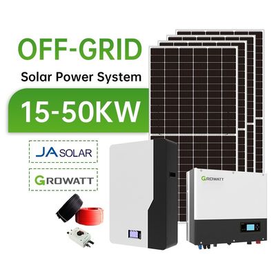 リチウムイオン電池とモノソーラーパネルを搭載したカスタマイズされた10KW太陽光発電システム