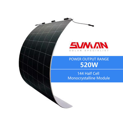 2246x1197x2mm サンマン ホワイト バックシート 520W 柔軟な太陽光パネル 20.4% パネル効率