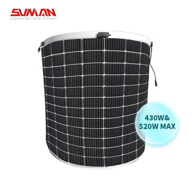 柔軟な太陽光パネル 520W サンマン 太陽光パネル 家庭用 屋外太陽光発電システム