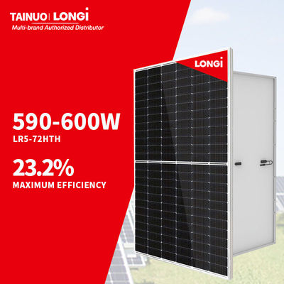 高電圧 Himo Hi mo 6 LONGi 太陽光パネル 590W 595W 600W ハーフセル技術