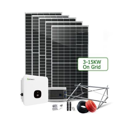 8kw オン・グリッド 太陽光パネル エネルギーシステム 24時間稼働 出力電圧 110V-240V