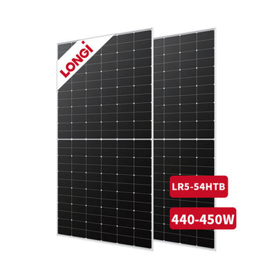 ロンギ 440w 445w 450w 太陽光パネル 1年以上 衰退 0.40% と 23% パネル効率