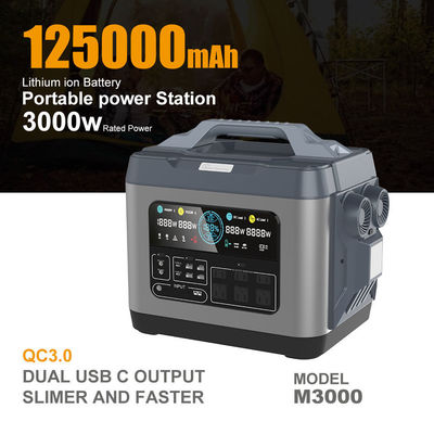タイプC 入力 3000W リチウム電池 パワーバンク 急速充電のためのポータブル発電所
