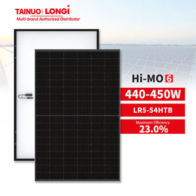 ロンギ・ソーラー LR5-54HTB 住宅用太陽光発電ソリューションのためのフルブラック 450W PV パネル