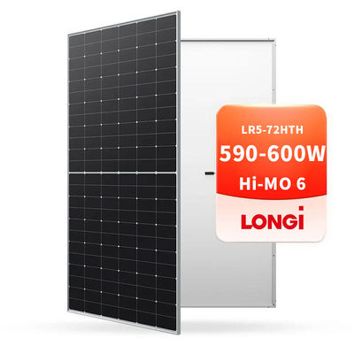 ロンギ・ソーラー・ハイ-MO 6 590W 595W 600W 家庭用太陽光発電用のブラックフレーム太陽光パネル