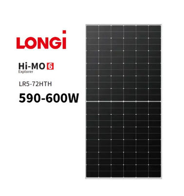 LONGI Hi-MOX6 科学者 LR5 72HTH 590-600W N型単結晶半セルソーラーパネル