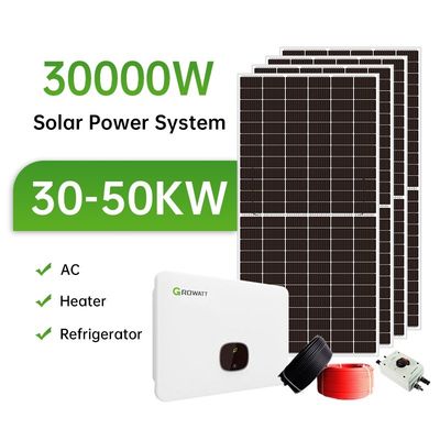 30kW ソーラーエネルギーシステム ネットワーク上のソーラーシステム 家庭全体の技術サポート