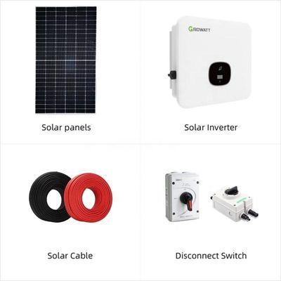 30kW ソーラーエネルギーシステム ネットワーク上のソーラーシステム 家庭全体の技術サポート