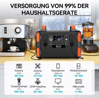 1000w 携帯電源 キャンプ用 プラッシュフィッシュ 純粋な正弦波 太陽電池パネル充電