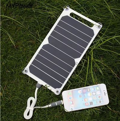 10V 5W USB 太陽光パネル 小型 デスクランプ 懐中電灯 携帯電話 充電 ポータブル 充電器