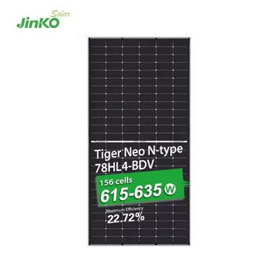 Jinko BIFACIAL 615W 620W 625W 635W タイガーネオ N型 78HL4-BDV ソーラーパネル