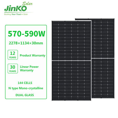 575W ジンコ タイガー ネオ N型 72HL4-BDV 太陽光発電システム用 双面太陽光パネル