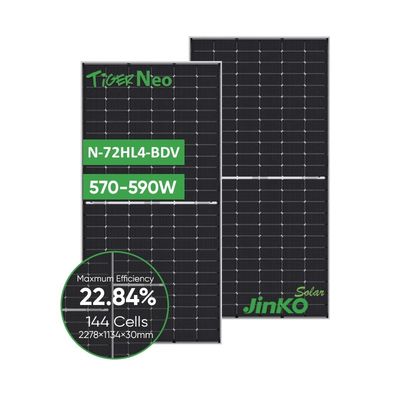 570W-590W ジンコ タイガー ネオ 双面型 Nクラス型 72HL4-BDV ソーラーパネル PV モジュール