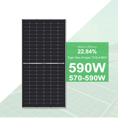 ジンコ タイガー ネオ 570W-590W 単面型太陽光パネル