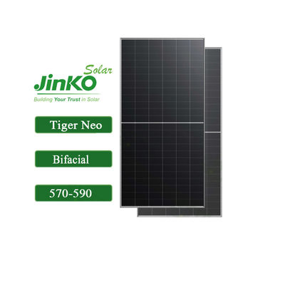 N型 モノソーラーパネル ジンコ 550w 555w タイガーネオ 72HL IP68 格付けのジャンクションボックス