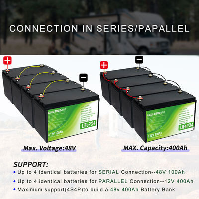 12V100AH LFP リチウム電池 屋外バックアップ電源とRV道路支援