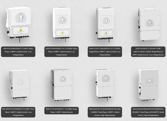 3相出力 デイハイブリッドインバーター SUN-12K-SG04LP3-EU 太陽光発電のための8kw 10kw 12kw
