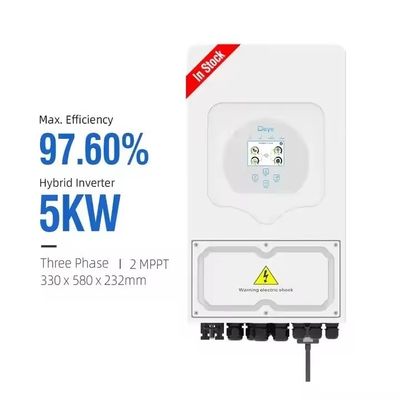 5KVA Deye SUN 5K SG03LP1 EU 単相家庭用エネルギー貯蔵 ソーラーインバーター 28/20.5kg