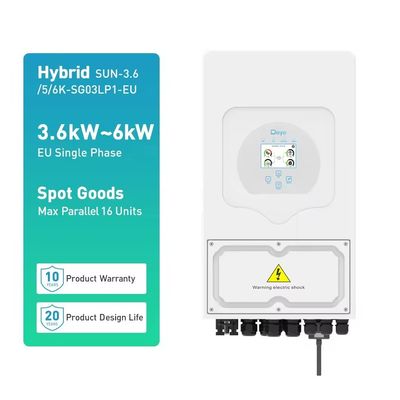 CEI認定シングルフェーズハイブリッドソーラーインバーター 5KW 6KW 8KW オールインワンシステム