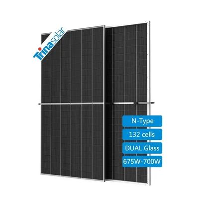 POE/EVAエンカプスラー材料 675W 685W 695W 700W トリーナ太陽光発電所用Pvパネル