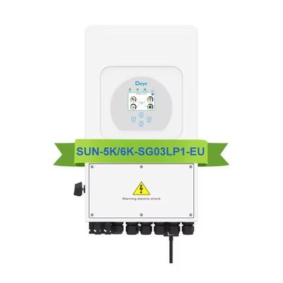 50/60Hz出力周波数 Deye SUN-3.6 5 6K-SG03LP1-EU 8kwハイブリッド太陽光発電インバーター