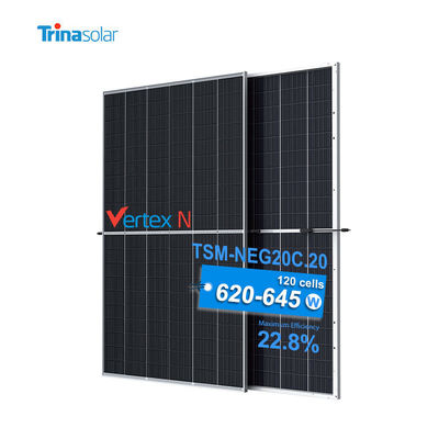 トリーナ PV モジュール 620W 635W 太陽光発電システム用 双面ガラス単結晶ソーラーパネル