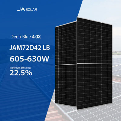 JA ソーラー ダブルガラス 双面型 PV モジュール 630W N型 TOPCOn 太陽光パネル 620W 発電所用