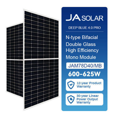 600W 双面型ダブルガラスソーラーパネル JAM72D40LB 585W 590W 595W 605W 12AWGケーブル付き