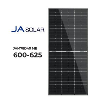 高功率 JA 太陽光 モノ N型 バイフィシャル 太陽光パネル 半セル 144 セル 600W PV パネル