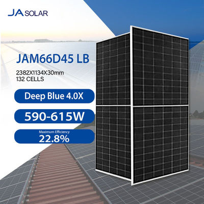22.80% パネル効率と IP68 接続ボックス 590w 600w 610w 太陽電池パネル
