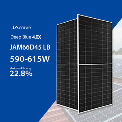 JAディープブルー 4.0 JAM66D45 LB 182mm N型ダブルガラスソーラーパネル 2面590W-615W
