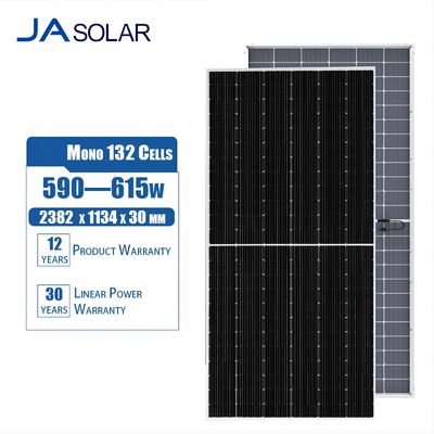 JA SOLAR 効率 双面太陽光パネル 双面ガラスと半細胞MBB技術