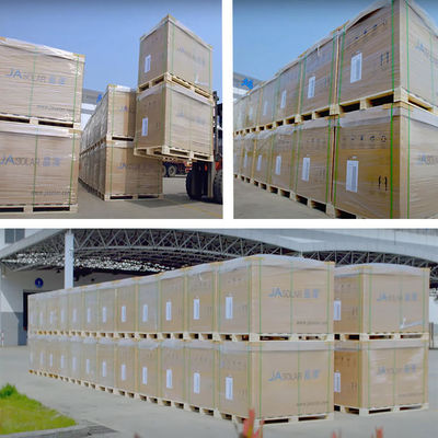 JA ソーラーパネル 深青 575W 580W 585W 590W 595W 600W 二面双面ガラス PV モジュール