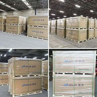 JA ソーラーパネル 深青 575W 580W 585W 590W 595W 600W 二面双面ガラス PV モジュール