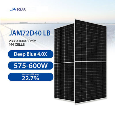 N型 双面型 二重ガラス モノセル ソーラーパネル 575-600W 3ダイオード 接続箱