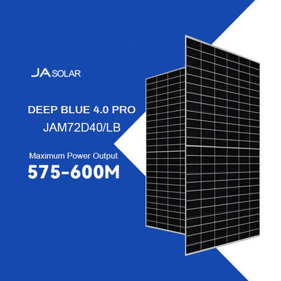 グラス2.0mm N型 深青 575W-600W モノソーラーパネル 二面体光伏モジュール JAM72D40 LB