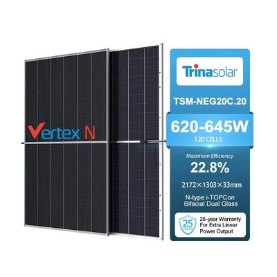 トリーナ・ソーラー TSM-NEG20C.20 620-645W 双面型N型単体光伏太陽光モジュール