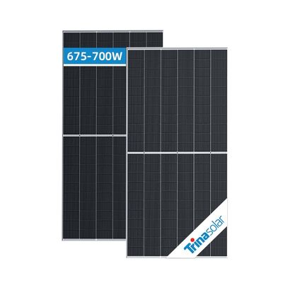 TSM-DEG21C.20 645-665W 双面型二重ガラスソーラーパネルとIP68評価のジャンクションボックス