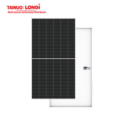 ロンギ 570w Tier 1 太陽光パネル 3.2mm テンパール低鉄ガラスとIP68 格付けのジャンクションボックス