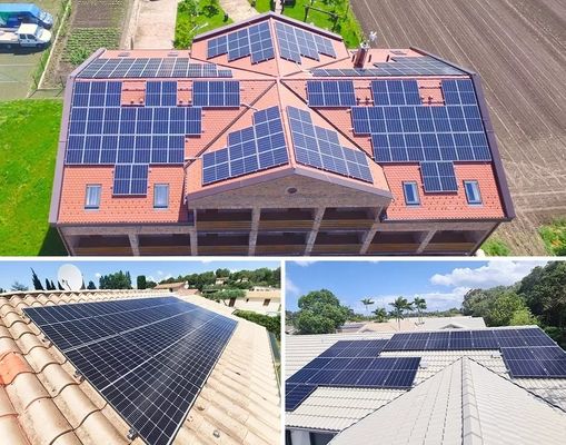 アノジスアルミ合金フレーム ロンギ 550W 持続可能な発電のための1階太陽光パネル