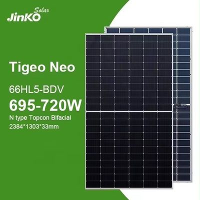 商業用 N型 トップコン PV モジュール 720W 715W 710W 705W 700W ジンコ 太陽光モジュール タイガーネオ