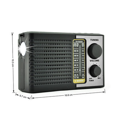 ポータブルホーム Fm Am Sw スピーカーとLEDライト付き太陽光発電のラジオ ポータブル受信機 USB/TF音楽プレーヤーをサポートする