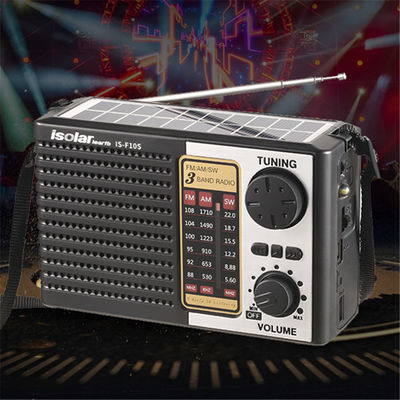 ポータブルホーム Fm Am Sw スピーカーとLEDライト付き太陽光発電のラジオ ポータブル受信機 USB/TF音楽プレーヤーをサポートする