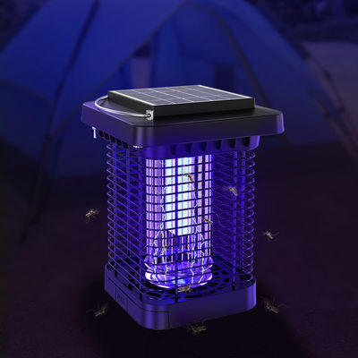 防水太陽蚊殺虫ランプ 害虫対策 充電式電気ショック蚊殺虫ランプ UV LED ガーデンフライキャップランプ