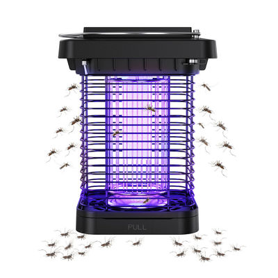 防水太陽蚊殺虫ランプ 害虫対策 充電式電気ショック蚊殺虫ランプ UV LED ガーデンフライキャップランプ