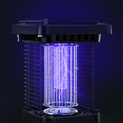 太陽光バグザッパー 屋外・屋内 蚊ザッパー 防水 フライキャップ 携帯型電気蚊殺虫機 LEDライト付き