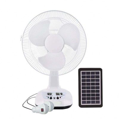 ベストセラー AC/DC 操作 メタルグリル 12 インチ 3 刃 充電可能な家庭用 太陽光扇風機 充電可能な電気扇風機